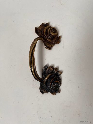 Ручка с бутонами роз Роза Латунь/бронза