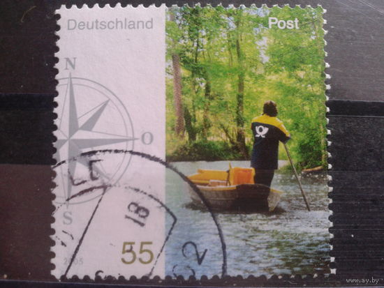 Германия 2005 Почта, почтальон в лодке Михель-1,0 евро гаш