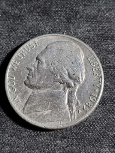 CША 5 центов 1983 P