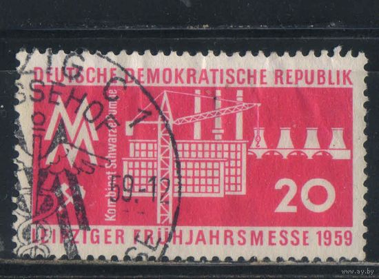 Германия ГДР 1959 Выставка Лейпциг Представление промкомплекса "Черный насос" #678