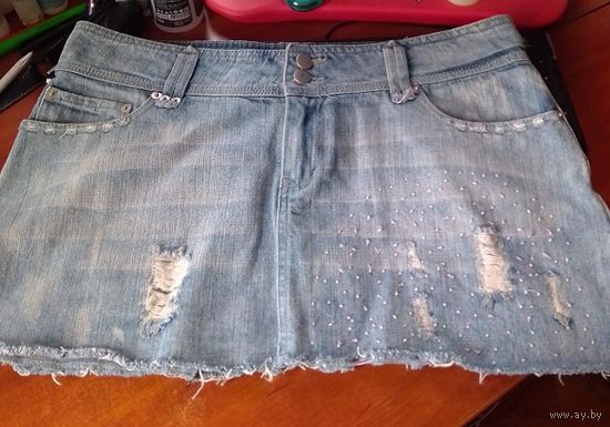 Фирменная джинсовая юбка для девочки, на р-р 44-48
