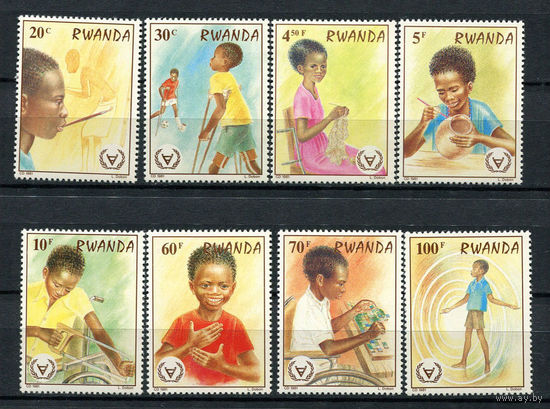 Руанда - 1981 - Международный год инвалидов - [Mi. 1143-1150] - полная серия - 8 марок. MNH.