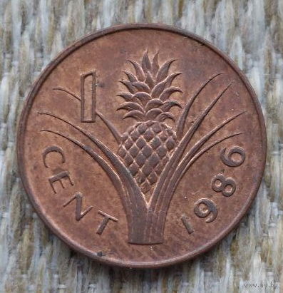 Свазиленд 1 цент 1986 года, UNC