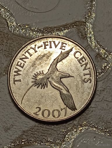 Бермуды 25 центов 2007 года .
