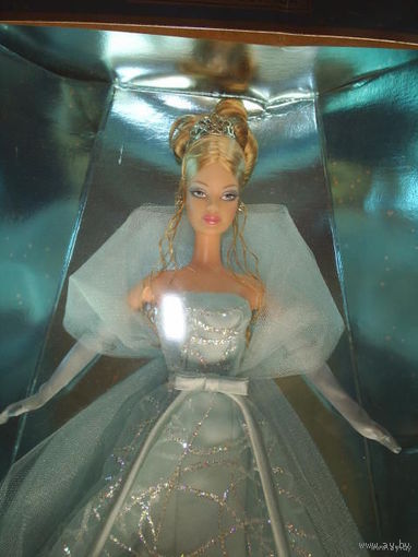 Кукла Барби/Barbie Aqua Blue Holiday 2001- коллекционная фирмы Mattel-(NRFB)!