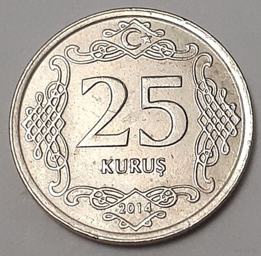 Турция 25 курушей, 2014 (15-6-15)