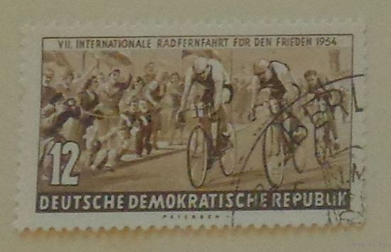 Велосипедный спорт. ГДР.  Дата выпуска:1954-04-30