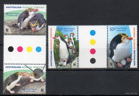 Пингвины Австралийские антарктические территории (Австралия) 2007 год серия из 4-х марок