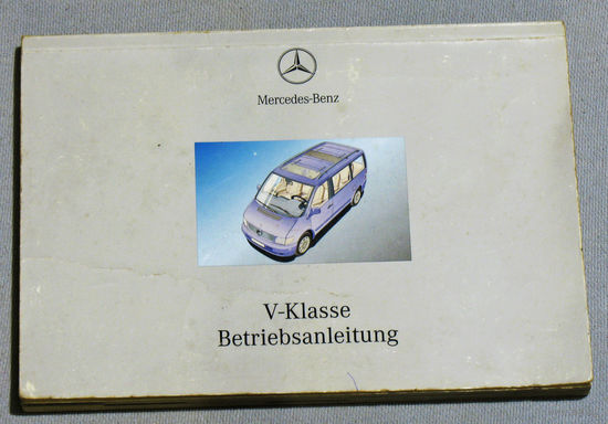 Инструкция к автомобилю Mersedes-Benz V-Klasse.