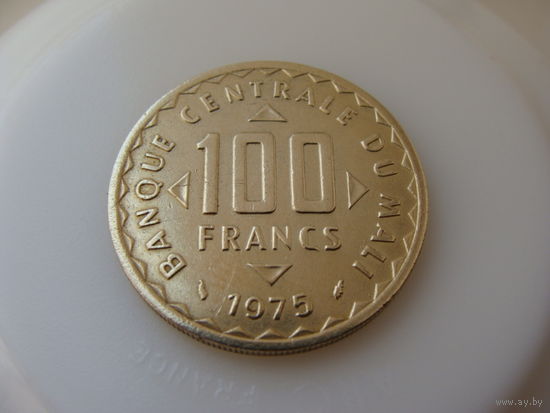 Мали. 100 франков 1975 год  КМ#10  "Кукуруза"   Тираж: 23.000.000 шт