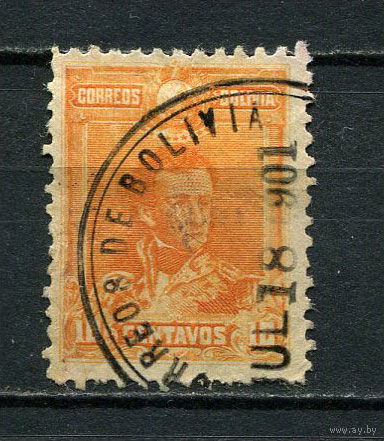 Боливия - 1899/1901 - Антонио Хосе Сукре 10С - [Mi.62] - 1 марка. Гашеная.  (Лот 34Di)