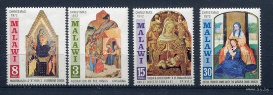 Малави 1972 ** Живопись, Рождество 2,2 евро Mi: 191-194