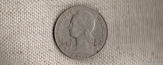 Реюньон 100 франков 1964(Xt)