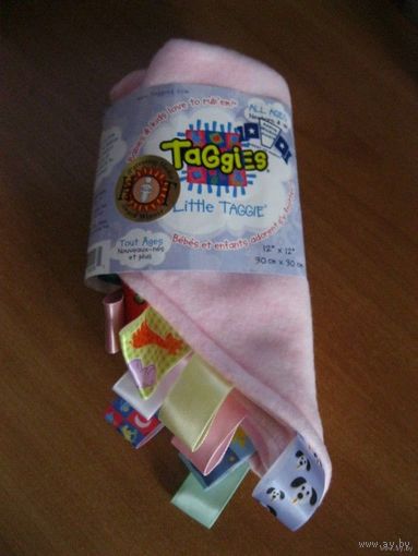 Детская развивающая игрушка-салфетка с ярлычками "Little TAGGIE"(USA).