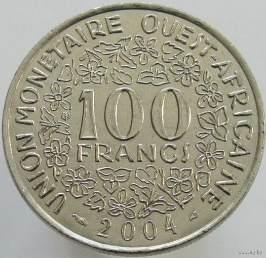 1к Западная Африка 100 франков 2004 ТОРГ уместен  В КАПСУЛЕ распродажа коллекции