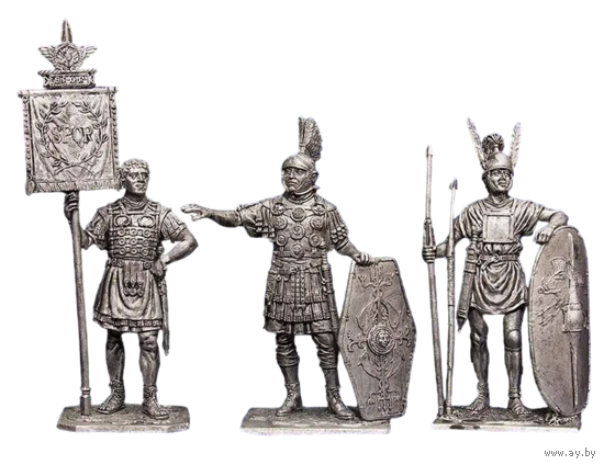 Набор оловянных фигурок статуэток Римские легионеры