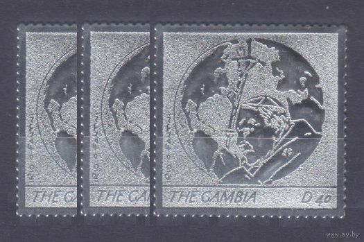 2005 Гамбия 5560 серебро x3 Папа Иоанн Павел II держит крест перед миром 18,00 евро