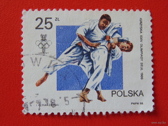 Польша 1988 г. Спорт.