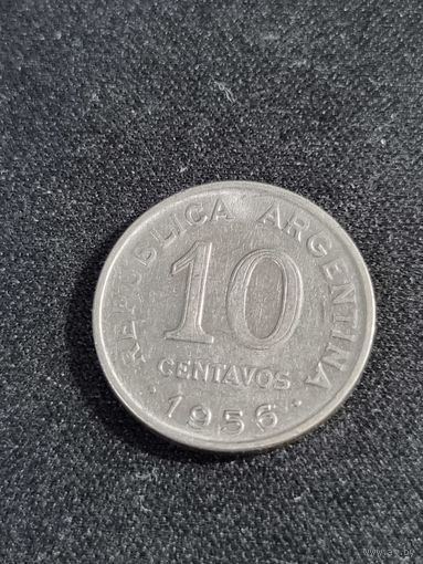 Аргентина 10 сентаво 1956