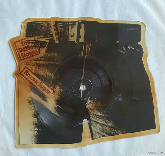 The Rolling Stones – Brown Sugar, 7", 45 RPM, Shape, Single, Picture Disc 1984