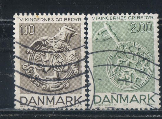 Дания 1979 Предметы исскуства эпохи викингов Подвеска Ключ Полная #688-9