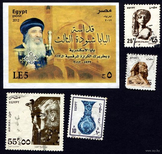 Египет. 1 блок + 4 марки