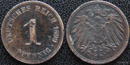 YS: Германия, Рейх, 1 пфенниг 1899A, KM# 10 (1)