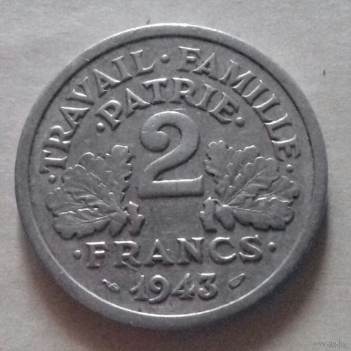 2 франка, Франция 1943 г.