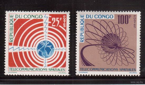 Конго-1963,(Мих.30-31)  **  , Телекоммуникации
