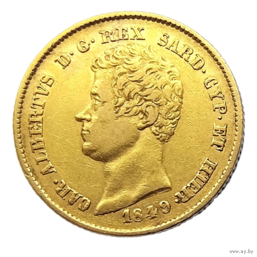 20 лир Сардиния 1849г.