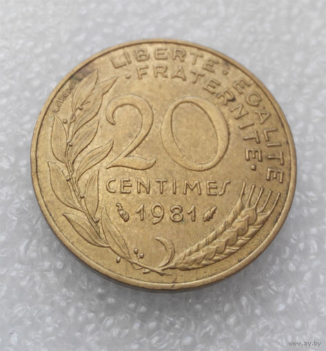 20 сантимов 1981 Франция #01