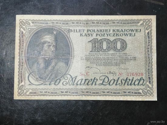 Польша 100 марок   1919 серия С