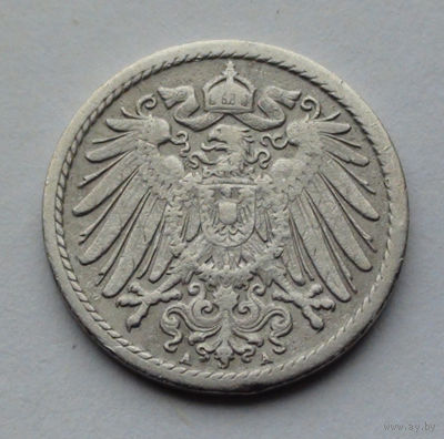Германия - Германская империя 5 пфеннигов. 1893. A