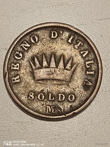 1 soldo 1813 Италия Наполеон