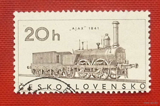 Чехословакия. Железная дорога. ( 1 марка ). 7-5.