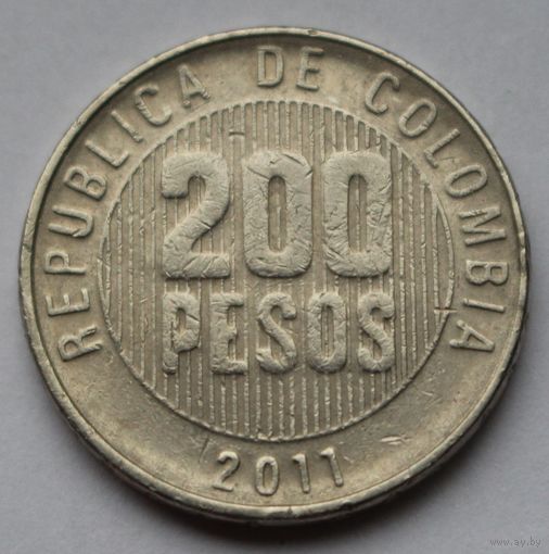 Колумбия, 200 песо 2011 г.