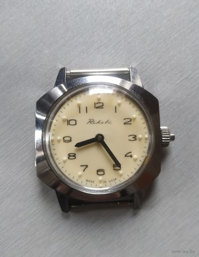 Часы наручные мужские "Rаketа", 2601.H, SU, Made in USSR,(для слабовидящих и незрячих)