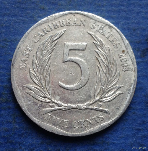 Карибы (Карибские острова) 5 центов 2004