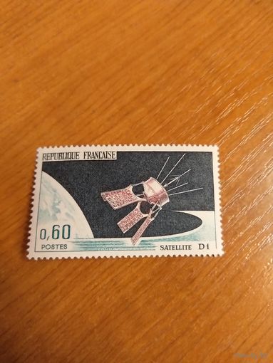 1966 Франция космос первый спутник выпускалась одиночкой чистая клей MNH** (5-4)