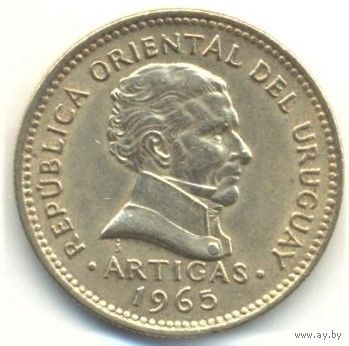 Уругвай. 10 песо 1965 г.