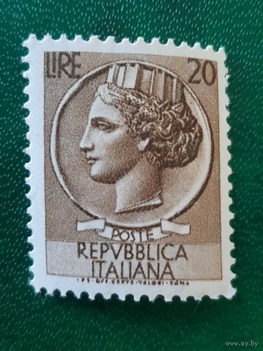 Италия 1953. Сиракузская монета. Марка из серии