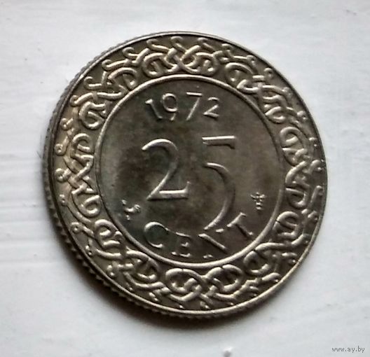 Суринам 25 центов, 1972 2-12-58