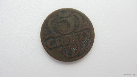 1923 г. Польша . 5 грошей
