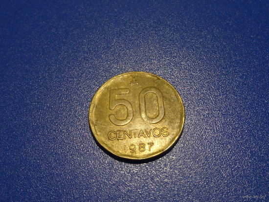 Монета 50 сентаво Аргентина ,1987 г.