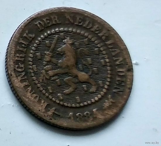 Нидерланды 1/2 цента, 1884 1-11-36