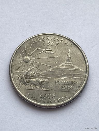 25 центов 2006 г. Небраска, США