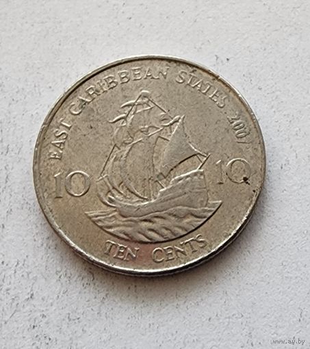 Восточные Карибы 10 центов, 2007