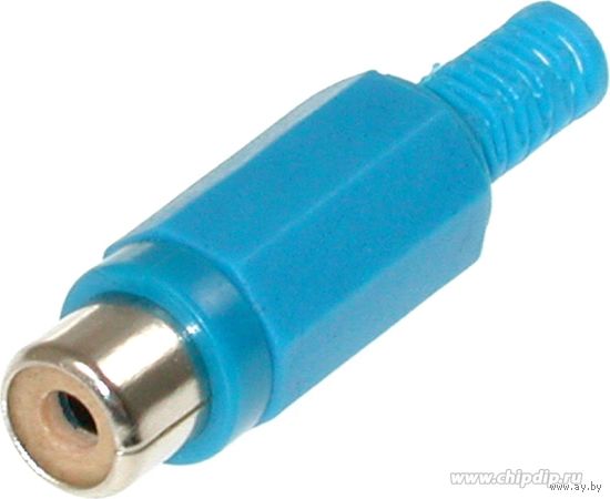 Разъём RP-406, RCA JACK на кабель (синий)