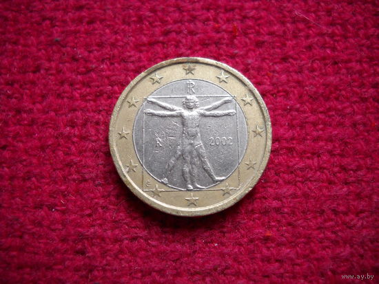 Италия 1 евро 2002 г.