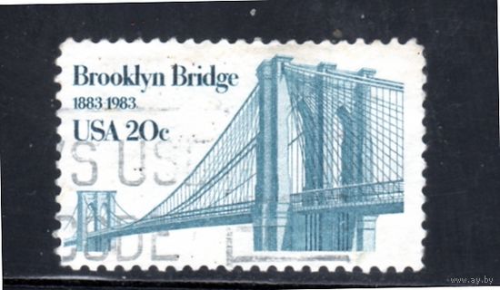 США.Ми-1630 .Бруклинский мост.100 лет.1983.